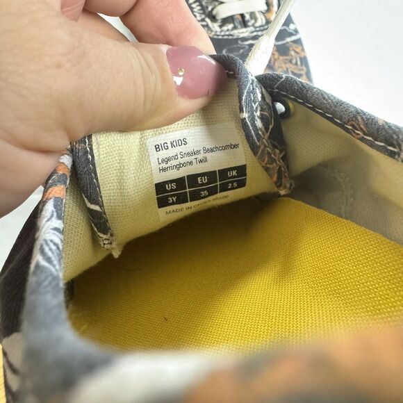 SEAVEES Legend Beachcomber Herringbone Twill Sneaker Casual Hawaii Big Kids 3 - Picture 10 of 11